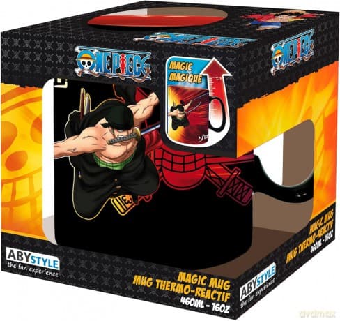 ONE PIECE - Mug Heat Change - 460ml - Zoro & Sanji - cardboard