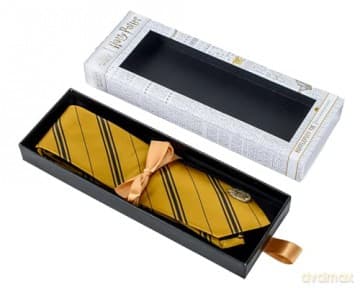 Harry Potter krawat Hufflepuff w ozdobnym pudełku / Harry Potter: Hufflepuff Tie in Gift Box