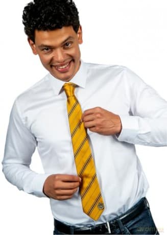 Harry Potter krawat Hufflepuff w ozdobnym pudełku / Harry Potter: Hufflepuff Tie in Gift Box