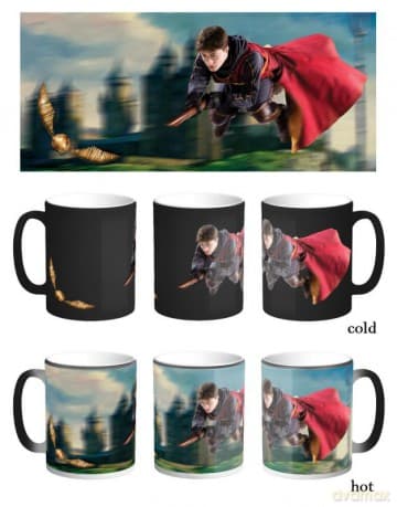 Harry Potter kubek termoaktywny - Złoty Znicz / Harry Potter heat change mug - Golden Snitch