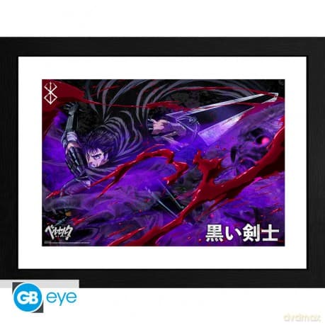 BERSERK - Plakat w ramie Guts (30x40)