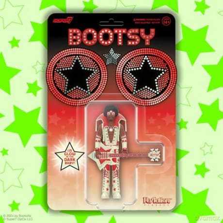 Bootsy Collins: Bootsy Collins Reaction Figures Wave 03 - Bootsy Collins (Glow)