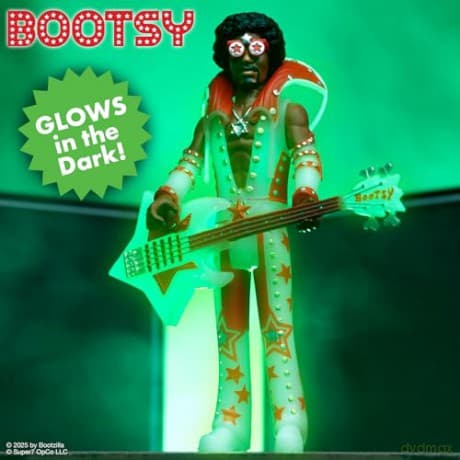 Bootsy Collins: Bootsy Collins Reaction Figures Wave 03 - Bootsy Collins (Glow)