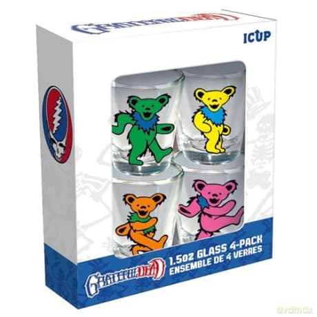 Grateful Dead: Gratetful Dead Mini Glass Set (4 Pack / 1.5Oz)