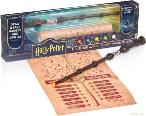 Harry Potter różdżka Deluxe Lumos - Dumbledore - 35 cm (z akumulatorem) / HARRY POTTER - Deluxe Lumos Wand - Elder - 35 cm (with rechargeable battery)