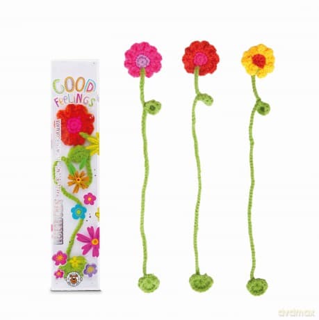 Zakładka do książki Kwiatek 1szt. mix