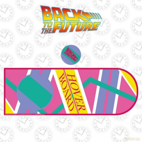 Back to the Future XL Hoverboard Desk Pad and Coaster Set