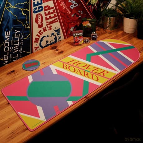 Back to the Future XL Hoverboard Desk Pad and Coaster Set