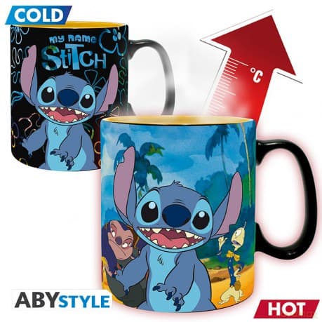 DISNEY - Kubek zmieniający kolor 460ml   - Lilo et Stitch - cardboard