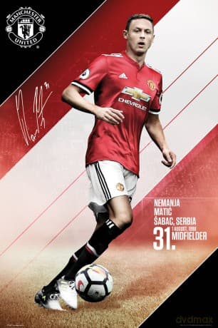 Gb Eye, Manchester United, Matic 17/18, Maxi Poster