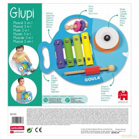 Goula D53143 3-In-1 Glupi Musical Toy
