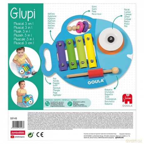 Goula D53143 3-In-1 Glupi Musical Toy