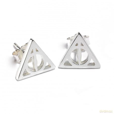 Harry Potter - Sterling Silver Deathly Hallows Stud (Orecchini)