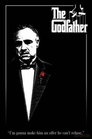 The Godfather Red Rose Maxi Poster, Multi-Colour