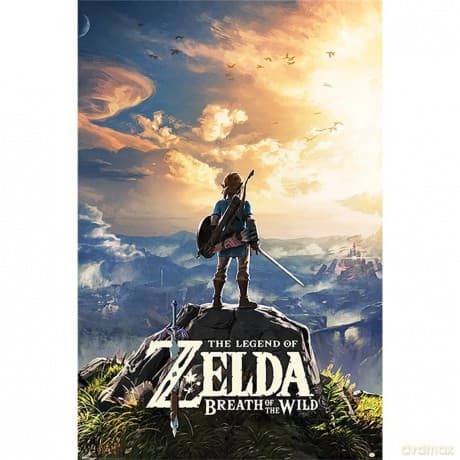 The Legend Of Zelda Breath Of The Wild Sunset Maxi Poster 61 X 91,5 Cm