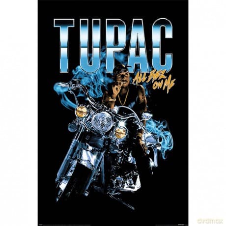Tupac Shakur: Pyramid - All Eyez Motorcycle (Poster Maxi 61x91,5 Cm)