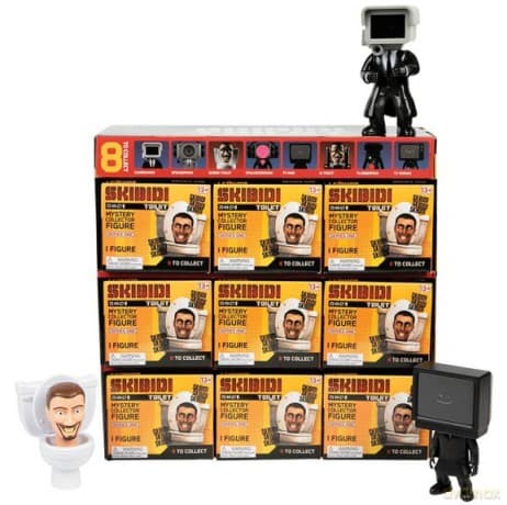 Skibidi Toilet - Display 9 sztuk Tajemnicze figurki