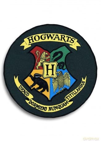 Harry Potter dywanik - tarcza Hogwartu (średnica: 100 cm) / Harry Potter: Hogwarts Shield Rug (diameter: 100 cm)