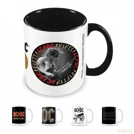 AC/DC: Ac/Dc (50th Anniversary) Black Coloured Inner Pod Mug