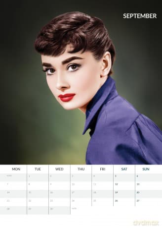 Audrey Hepburn: Audrey Hepburn 2026 Unofficial Calendar Calendar [KALENDARZ]