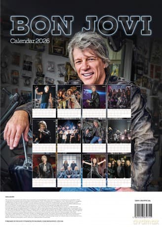 Bon Jovi: Bon Jovi 2026 Unofficial Calendar [KALENDARZ]