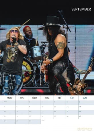 Guns And Roses: Guns And Roses 2026 Unofficial Calendar [KALENDARZ]