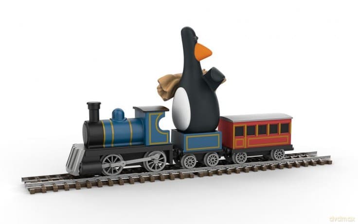 Wallace & Gromit: Wallace & Gromit The Wrong Trousers - Feathers Mcgraw & Locomotive