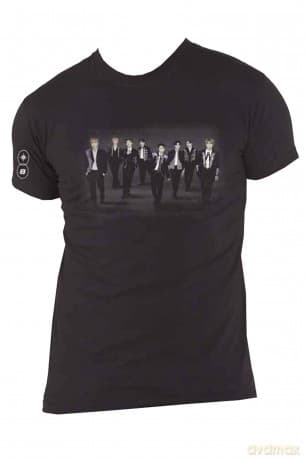 Ateez: ATEEZ Unisex T-Shirt: Fellowship Tour Euro Photo (Black) (Back Print & Ex-Tour) (X-Large)