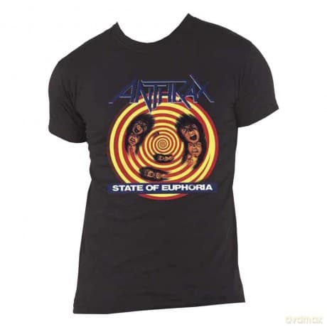 T-Shirt: Anthrax Men'S Tee: State Of Euphoria (Small)