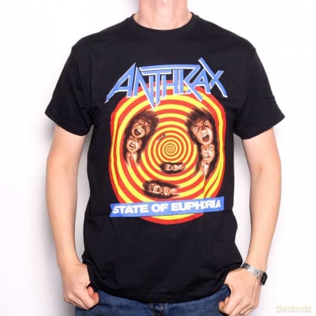 T-Shirt: Anthrax Men'S Tee: State Of Euphoria (Xx-Large)