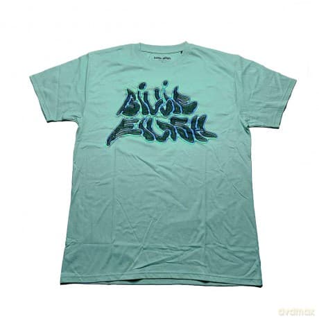 Billie Eilish: Unisex T-Shirt: Neon Logo Billie (Blue) (Back Print) (Small)