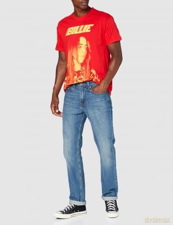 Billie Eilish: Unisex T-Shirt: Racer Logo Jumbo (Red) (Large)