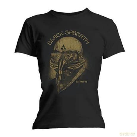 Black Sabbath: Ladies T-Shirt: US Tour 1978 (Black) (Skinny Fit) (X-Small)
