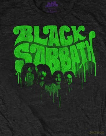 Black Sabbath: Unisex T-Shirt: Graffiti (Black) (Medium)