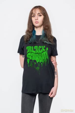 Black Sabbath: Unisex T-Shirt: Graffiti (Black) (Medium)