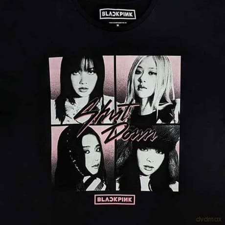 Blackpink: BlackPink Ladies Nightdress: Shut Down Photo Grid (Black) (Medium)