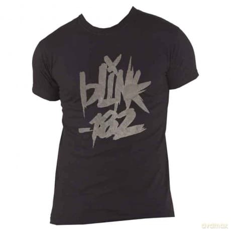 Blink-182: Unisex T-Shirt: Neon Logo (Black) (Hi-Build) (Large)