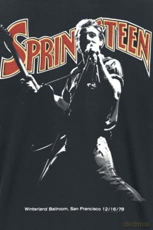Bruce Springsteen: Unisex T-Shirt: Winterland Ballroom Singing (Black) (Large)