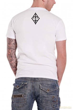 Cradle Of Filth: Unisex T-Shirt: Dani Make Up (White) (Back Print) (Medium)