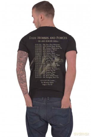 Cradle Of Filth: Unisex T-Shirt: Dark Horses (Black) (Back Print) (Medium)