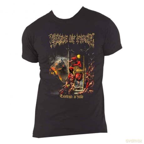 Cradle Of Filth: Unisex T-Shirt: Existence is Futile (Black) (Back Print) (Medium)