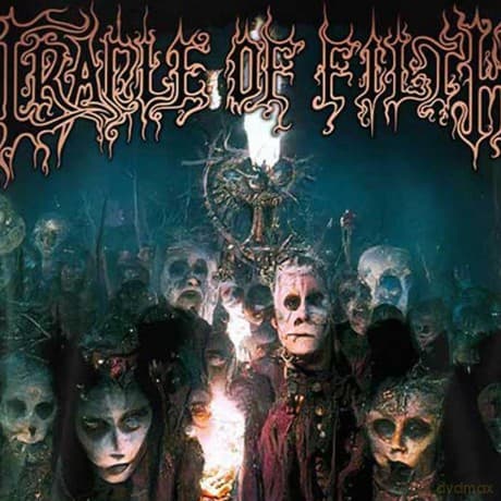 Cradle Of Filth: Unisex T-Shirt: Trouble & Their Double Lives (Black) (Back Print) (Medium)