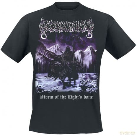 Dissection: Unisex T-Shirt: Storm Of The Light's Bane (Black) (Back Print) (Medium)