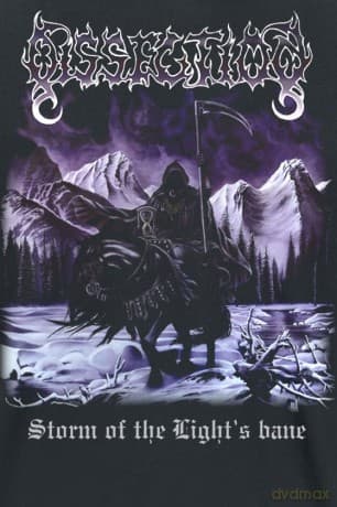 Dissection: Unisex T-Shirt: Storm Of The Light's Bane (Black) (Back Print) (Medium)