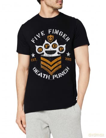 T-Shirt: Five Finger Death Punch Men'S Tee: Chevron (Small)
