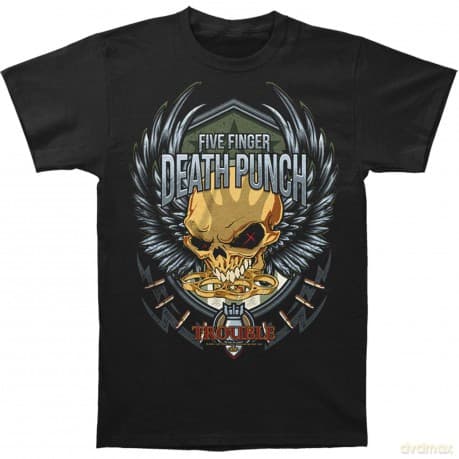 T-Shirt: Five Finger Death Punch Men'S Tee: Trouble (Xx-Large)