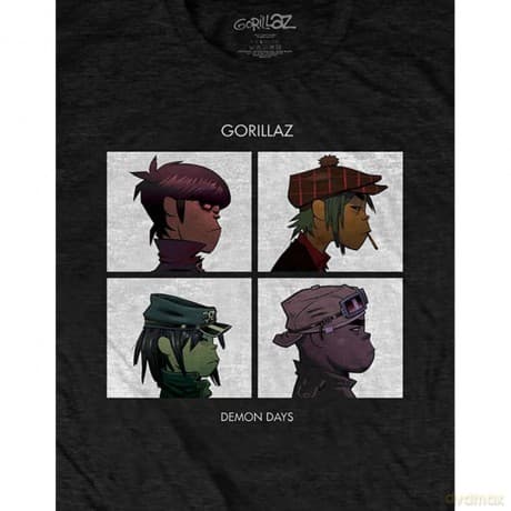 Gorillaz: Unisex T-Shirt: Demon Days (Black) (X-Large)