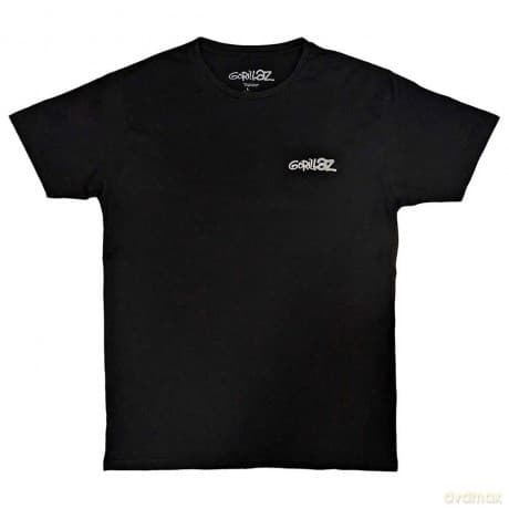 Gorillaz: Unisex T-Shirt: Pocket Spray - George Group (Black) (Back Print) (Medium)