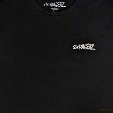 Gorillaz: Unisex T-Shirt: Pocket Spray - George Group (Black) (Back Print) (Medium)
