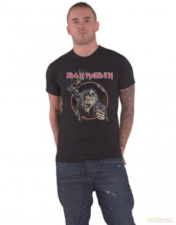 T-Shirt: Iron Maiden Men'S Tee: Eddie Hook (Medium)